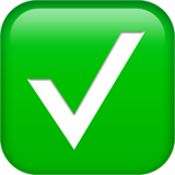 Emoji checkmark