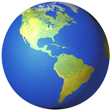 Emoji del planeta tierra