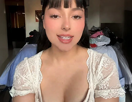 Natalia durante la videollamada